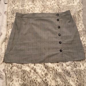 Forever 21 Black & White Plaid Mini Skirt 3X